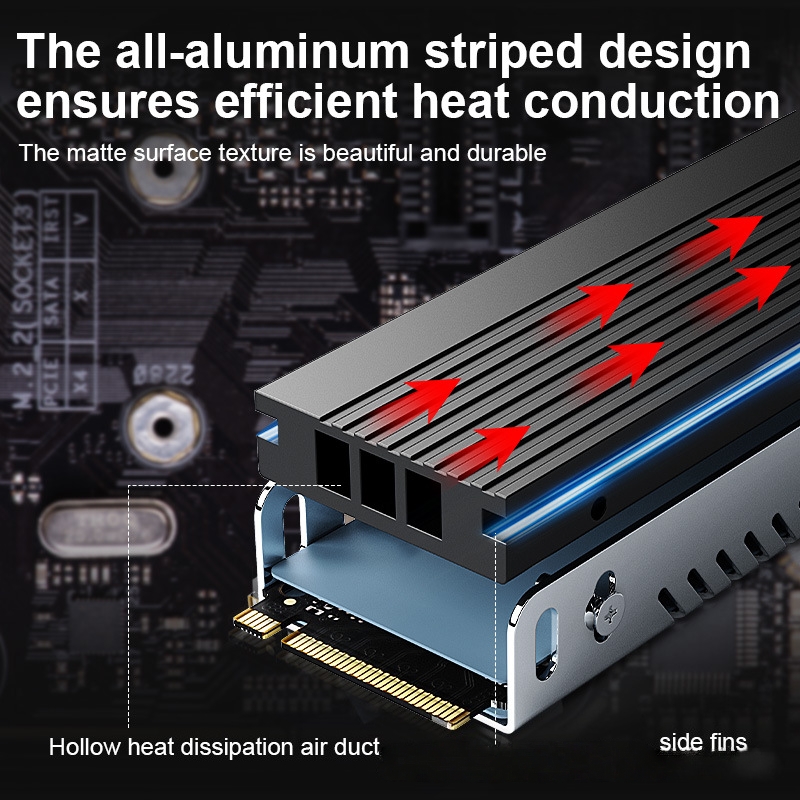 M.2 SSD Heatsink M2 2280 Solid - M.2 Ssd recension och pris
