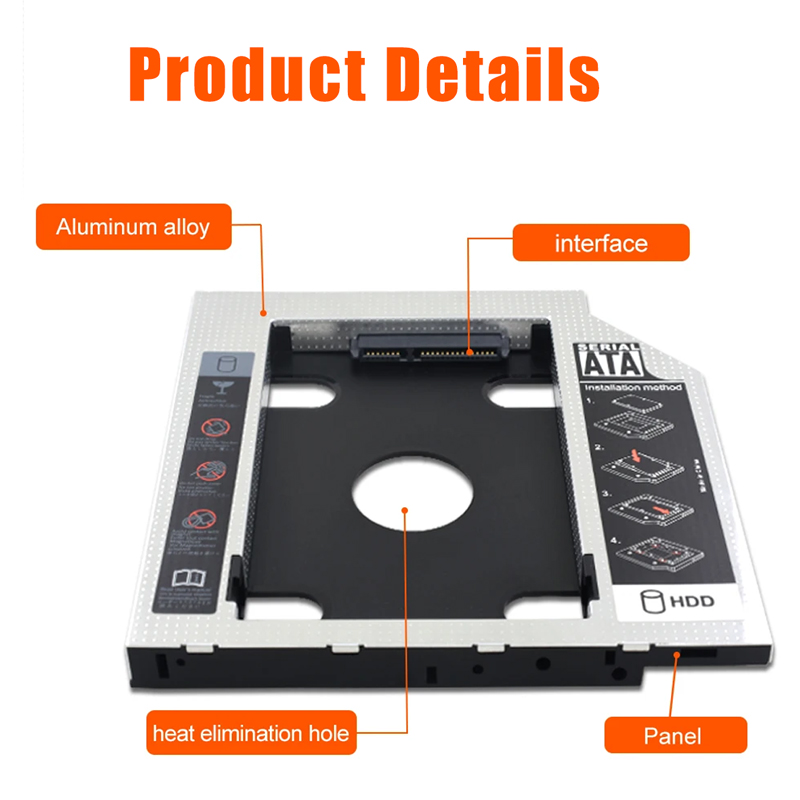 HDD SSD Caddy Adapter SATA 3.0 - Sata Ssd recension och pris