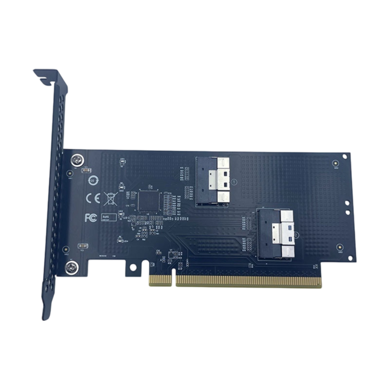 NEW PCIe X16 SFF‑8654 SlimSAS  - Memory Card Ssd recension och pris