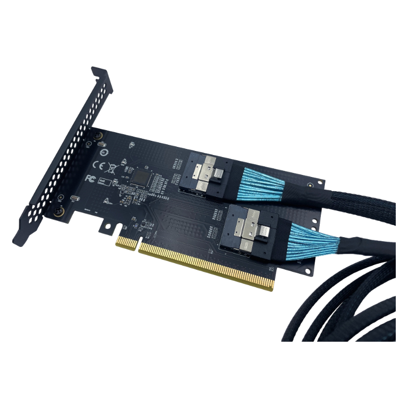 NEW PCIe X16 SFF‑8654 SlimSAS  - Memory Card Ssd recension och pris