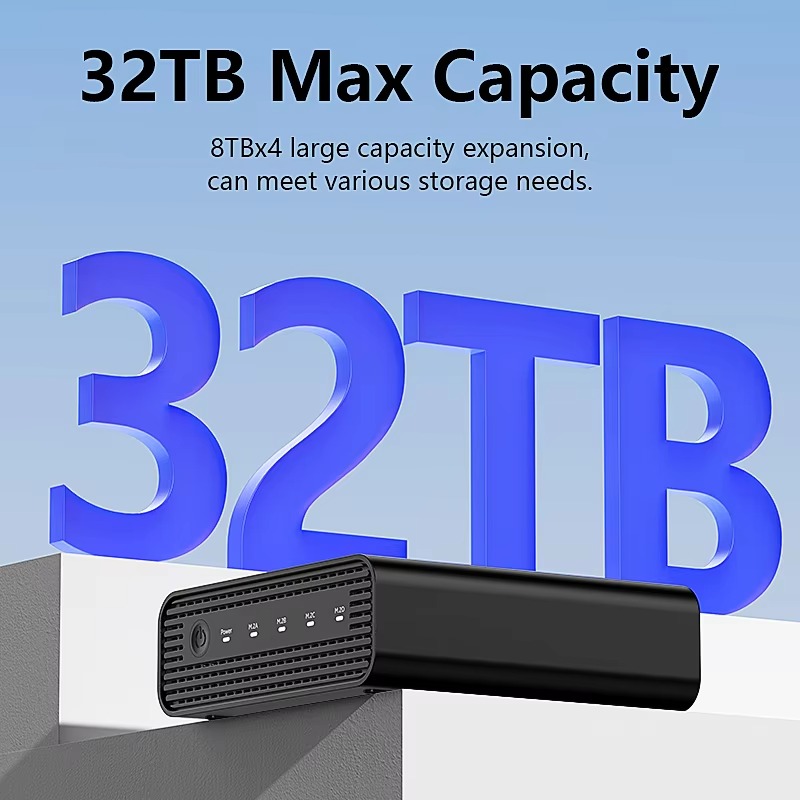 Aluminum M2 4-Bay USB4 Externa - Nvme Ssd recension och pris