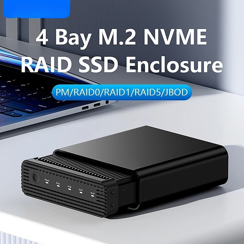 Aluminum M2 4-Bay USB4 Externa - External Ssd recension och pris