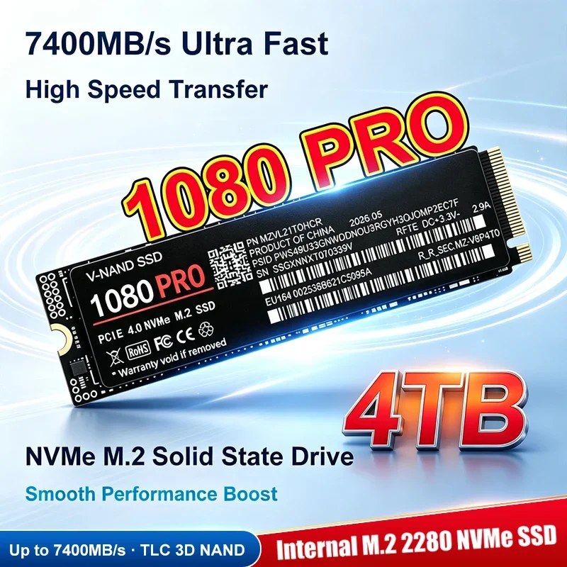 7400MB/s Internal M.2 NVMe SSD - Ssd 500Gb recension och pris