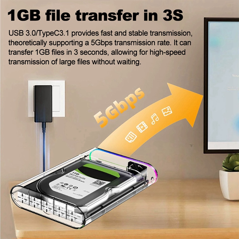 3.5IN HDD/SSD Enclosure Transp - External Ssd recension och pris