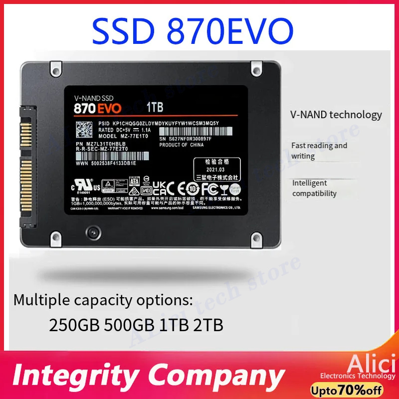 Original SSD FOR Samsung 870EV - Samsung Ssd recension och pris