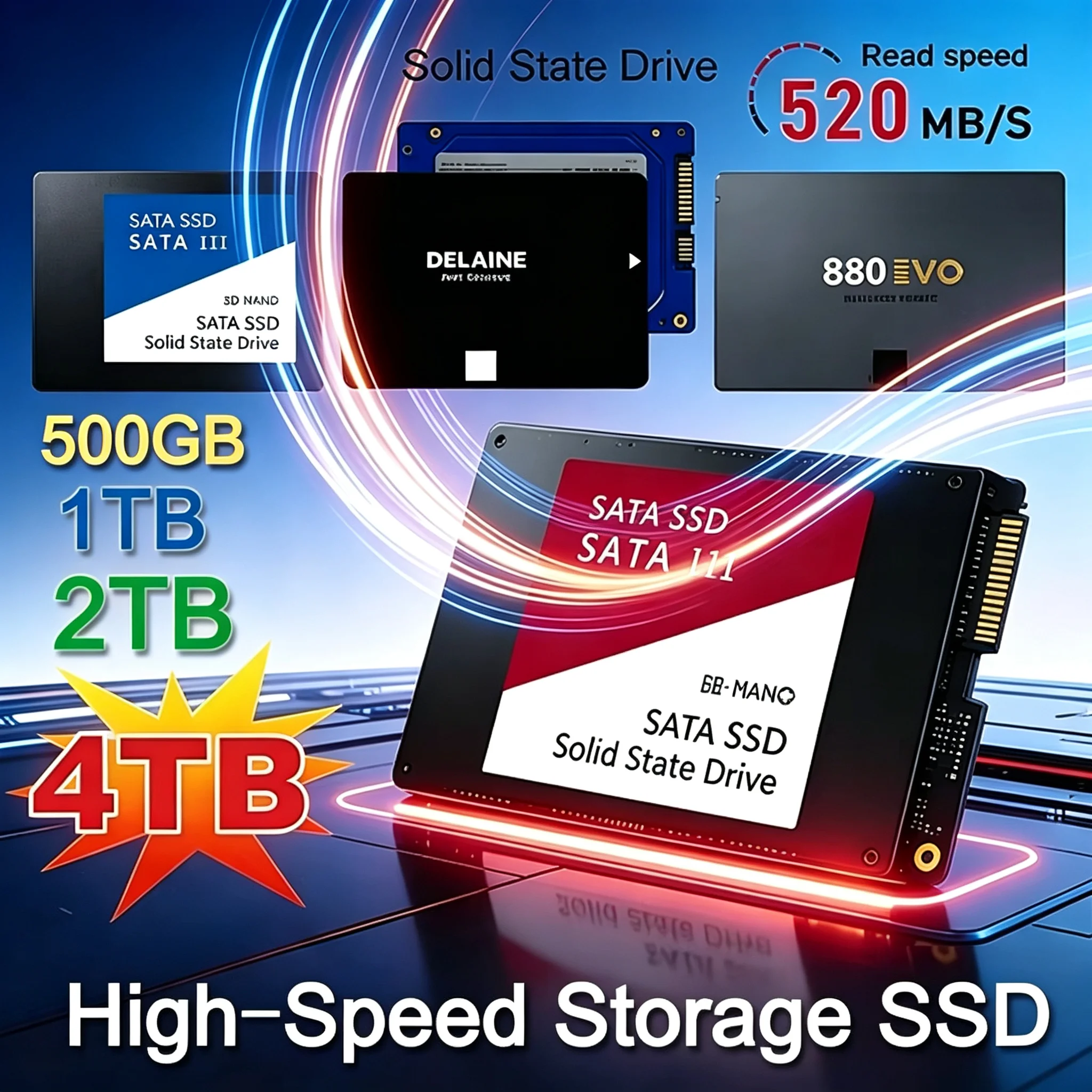 High Speed 500G 1TB 2TB 4TB So - Ssd 500Gb recension och pris