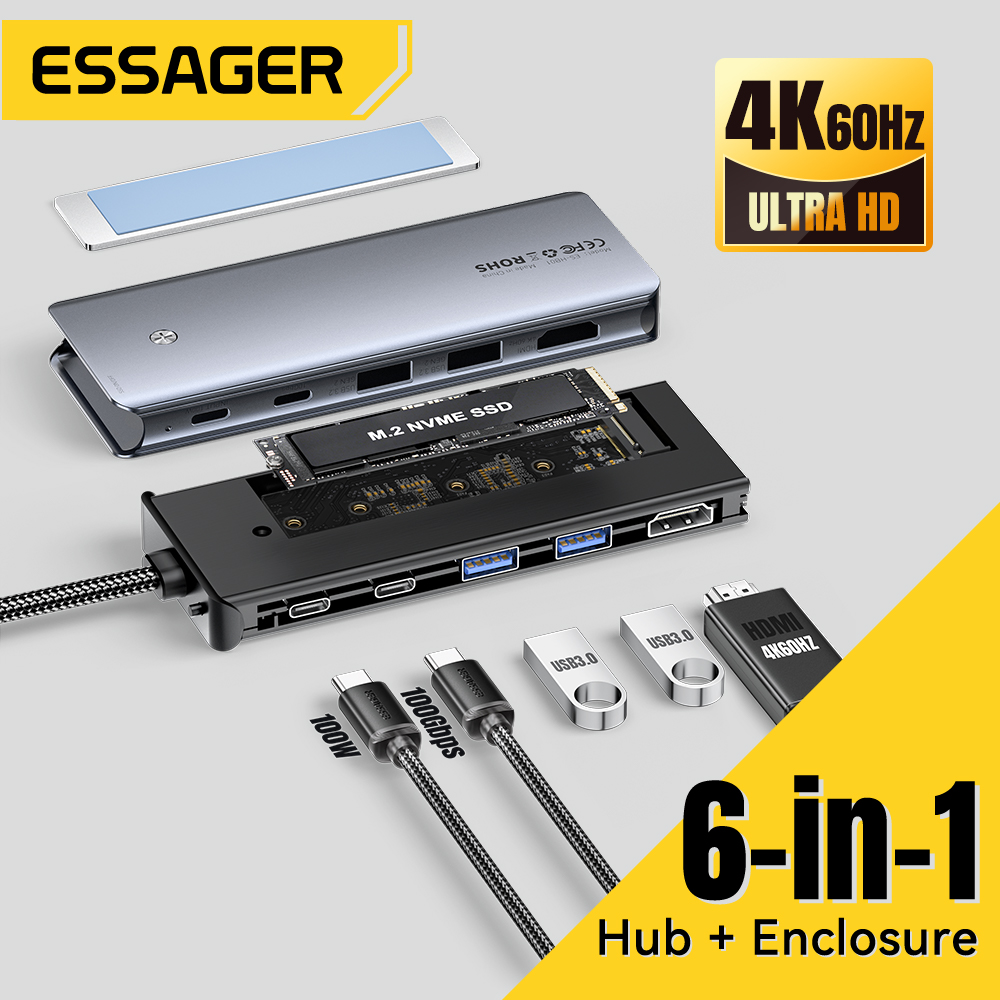 Essager USB C Hub With M.2 SSD - Ssd Hard Drive recension och pris