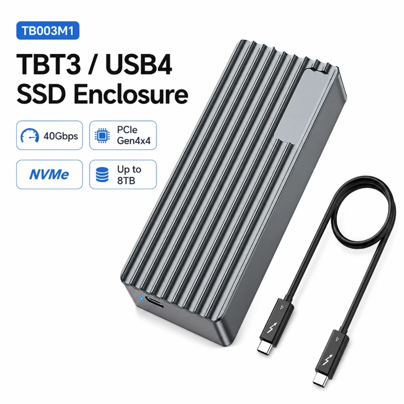 TBT3/USB4 M.2 NVMe SSD Enclosu - Nvme Ssd recension och pris