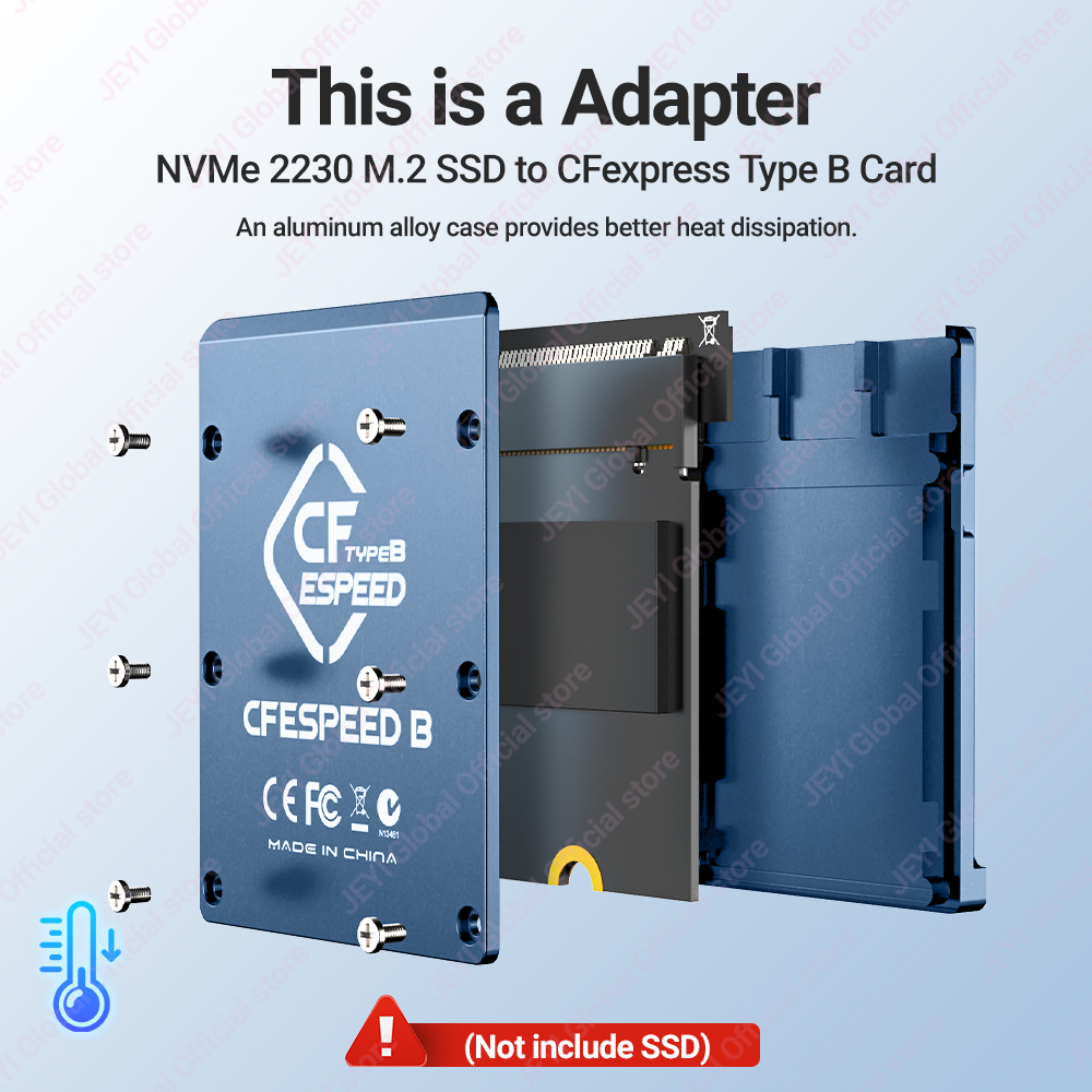 JEYI CF-Express Type-B to M.2  - Memory Card Ssd recension och pris