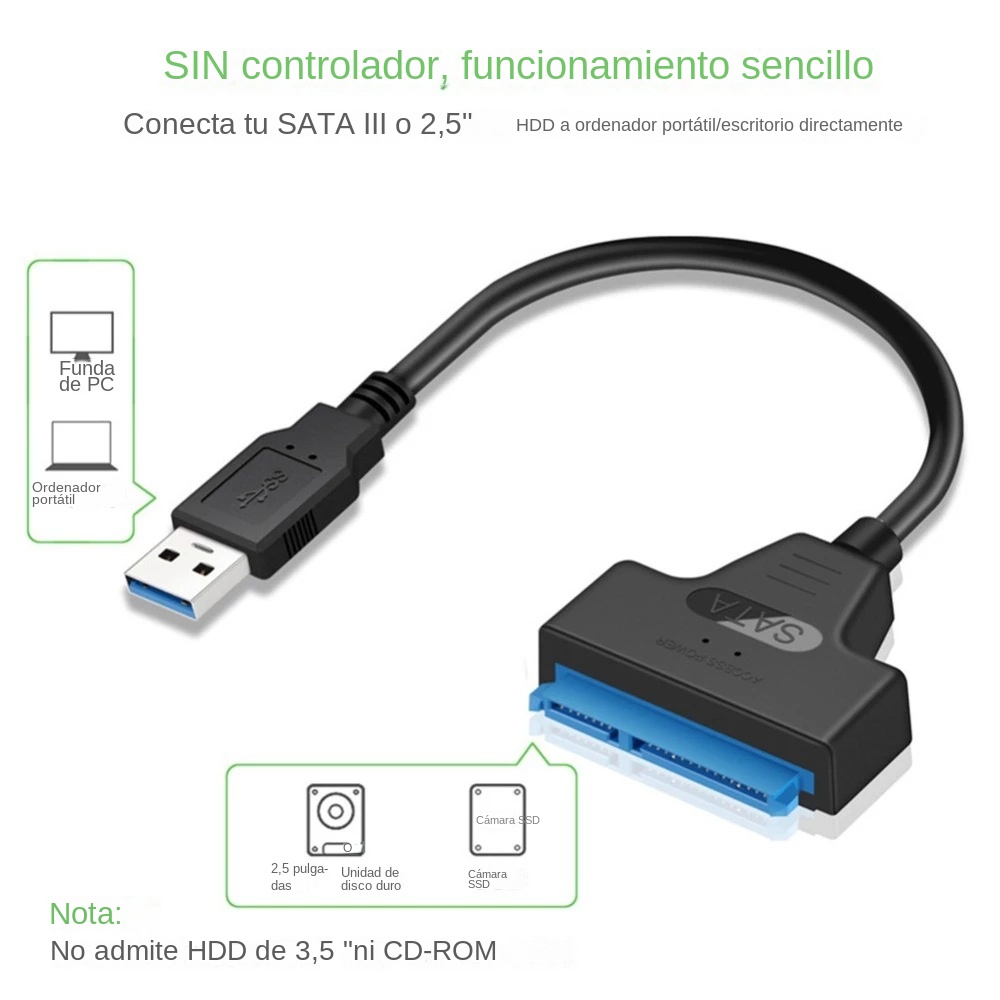 USB 3.0 SATA 3 Cable Sata To U - Ssd Hard Drive recension och pris