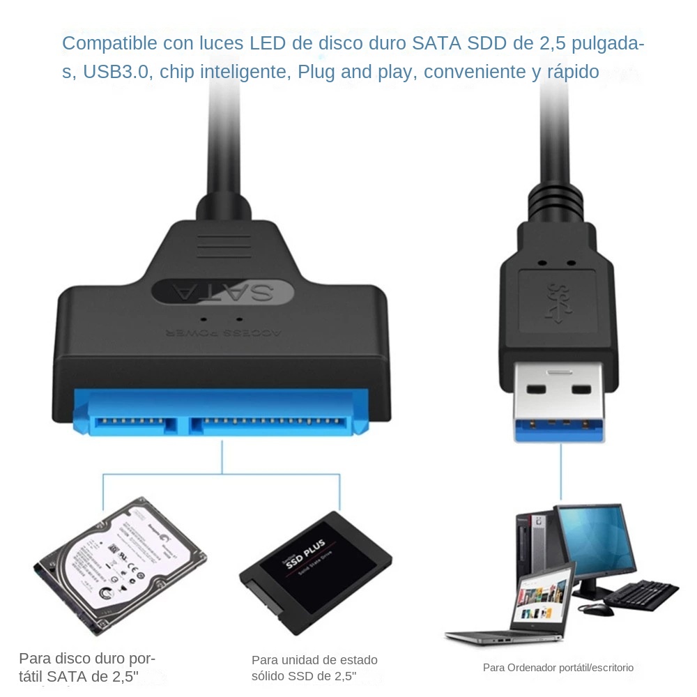USB 3.0 SATA 3 Cable Sata To U - Ssd Hard Drive recension och pris