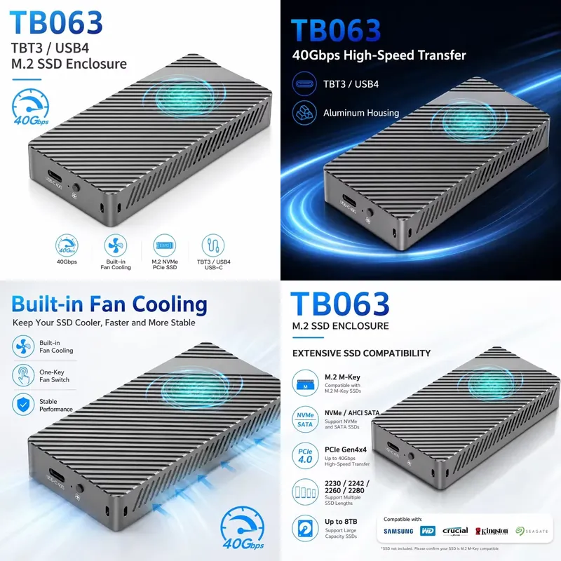 AP01 for Active Cooled 3 USB4  - Nvme Ssd recension och pris